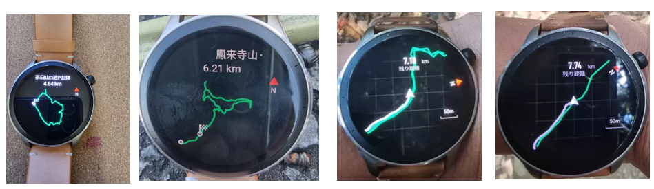 Amazfit ルートナビ画面